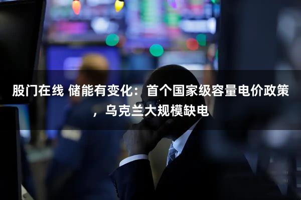 股门在线 储能有变化：首个国家级容量电价政策，乌克兰大规模缺电